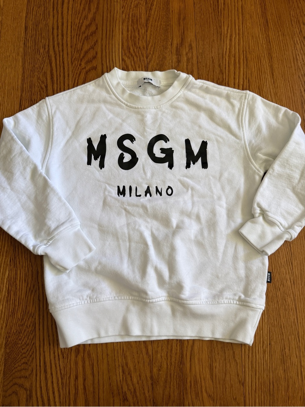 MSGM white crewneck sweatshirt 8